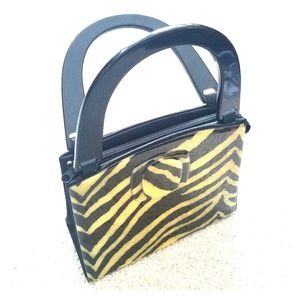 Angela Frascone zebra print purse